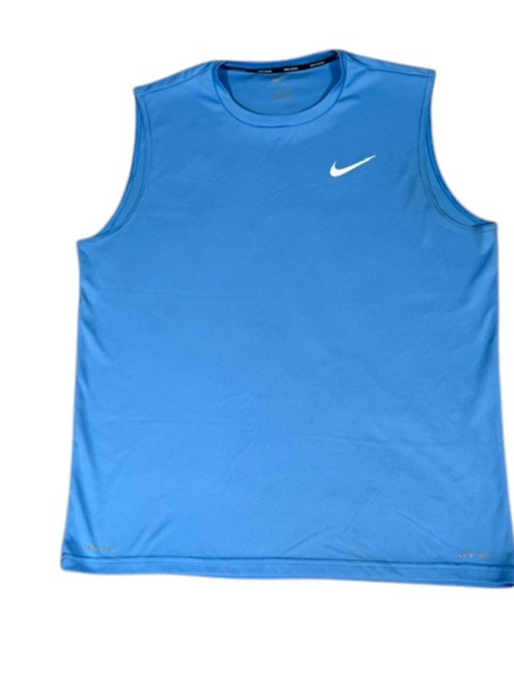 Nike Essential Hydroguard Swim Shirt Mens M Blue Dri-FIT UPF 40+ Sleeveless